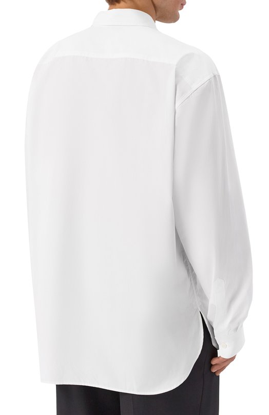 Хлопковая рубашка Dries Van Noten 020732-2020-001 Белый  020732-2020-001 Фото 4