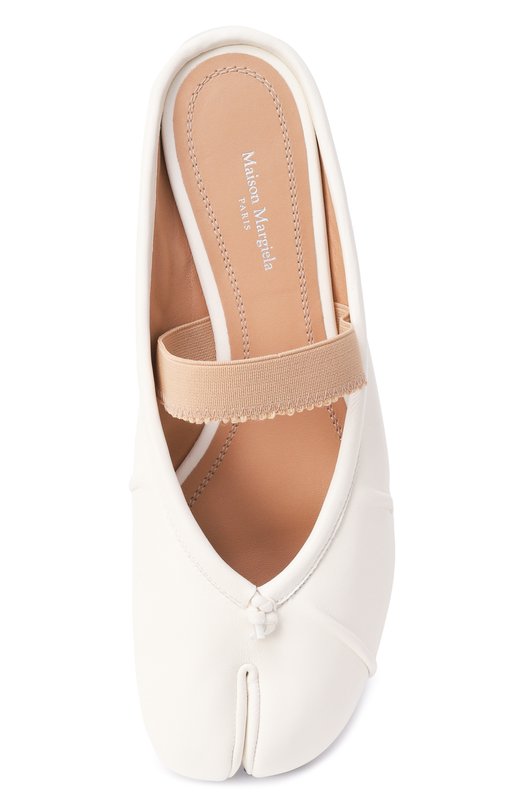 Кожаные сабо Tabi Maison Margiela S39WZ0103/P6853 Белый  S39WZ0103/P6853 Фото 6