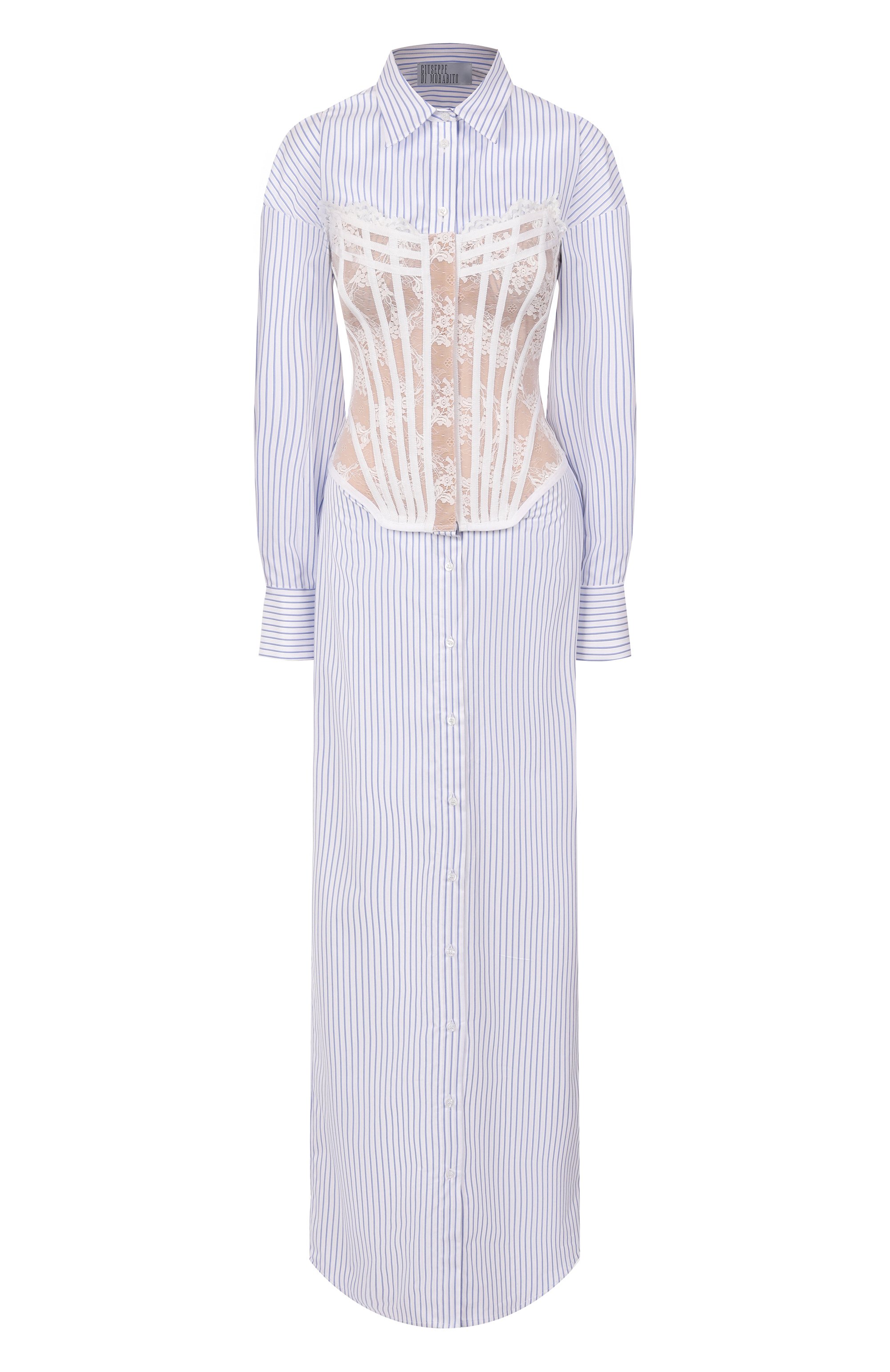 Хлопковое платье GIUSEPPE DI MORABITO, арт. 04SSLD146 04424, фото 1