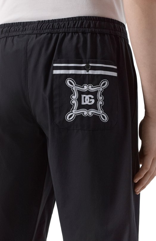 Хлопковые шорты Dolce & Gabbana GV37AT/GI960 Чёрный  GV37AT/GI960 Фото 5