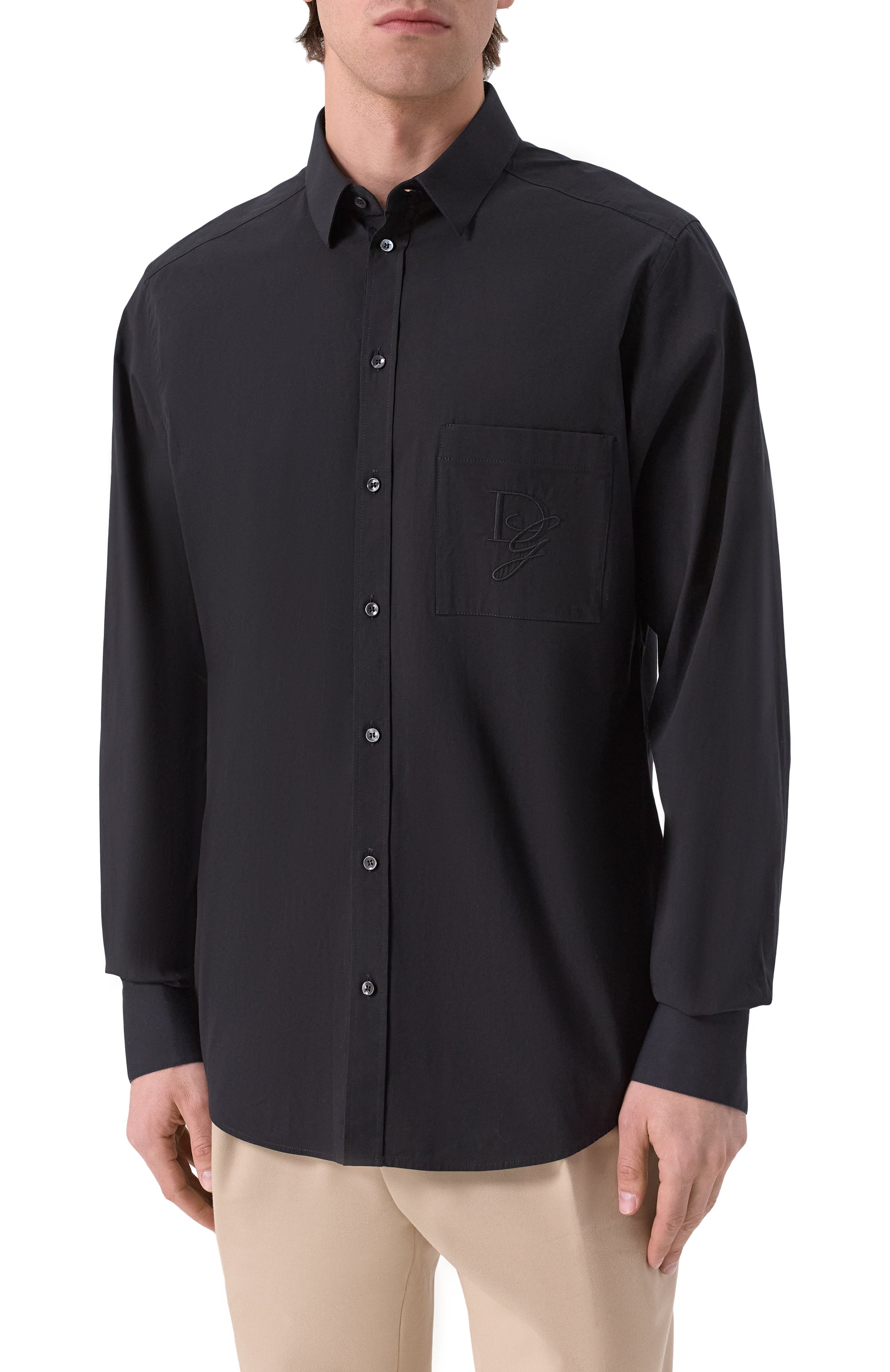 Хлопковая рубашка DOLCE & GABBANA, арт. G5ML0Z/FU5EW, фото 3