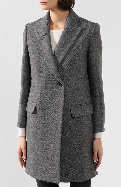 Пальто ZADIG AND VOLTAIRE серого цвета по цене 54250 руб., арт. WHCL0605F, фото 3 Пальто ZADIG AND VOLTAIRE, арт. WHCL0605F, фото 3