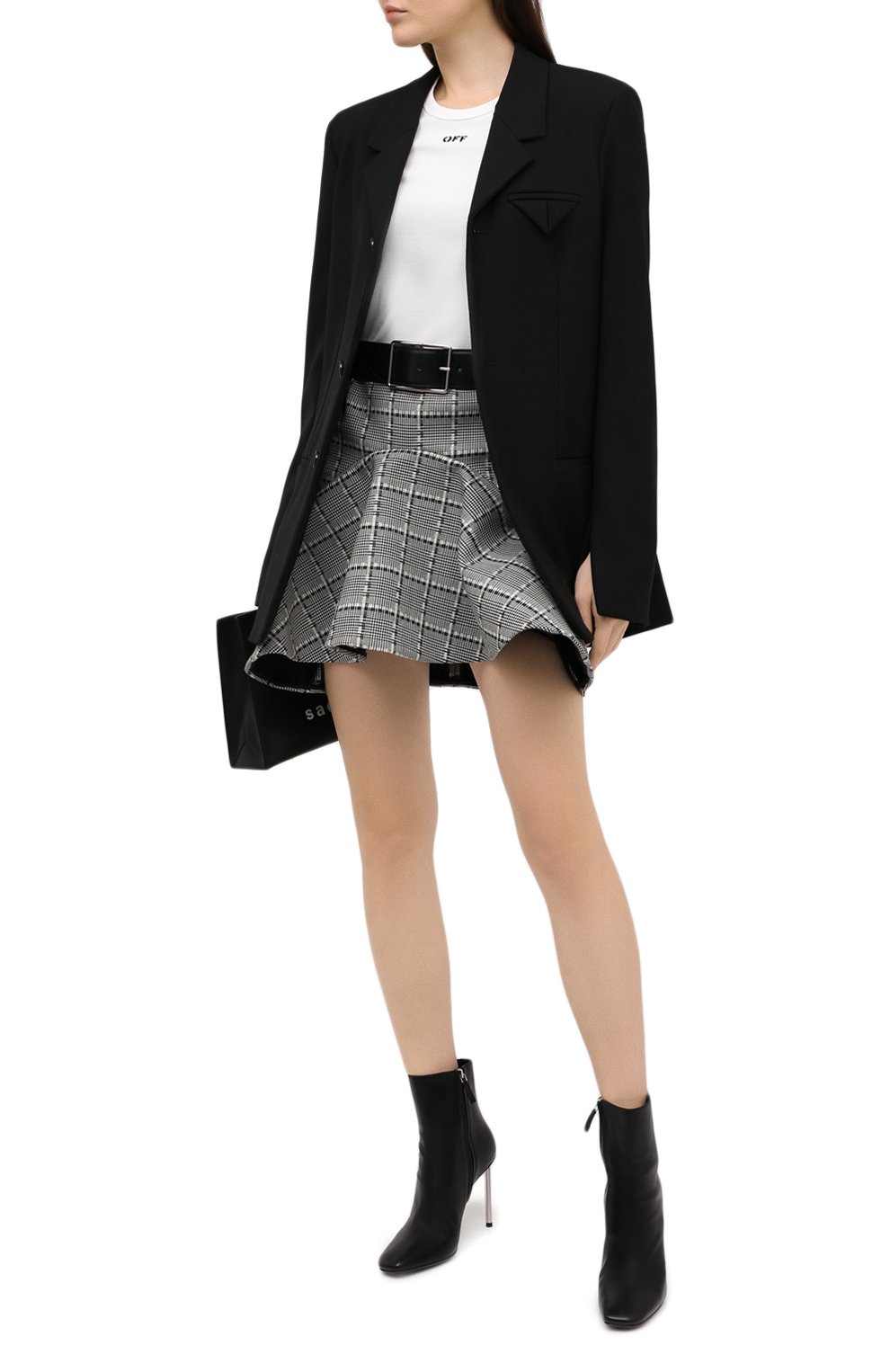 Кожаные ботильоны OFF-WHITE, арт. 0WID003F20LEA0011000, фото 2