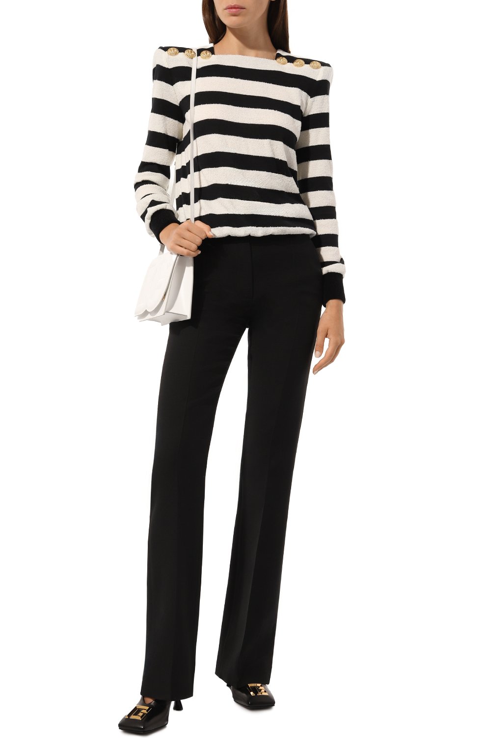 Кожаные туфли eden 95 BALMAIN, арт. DN1UA031/LNAP, фото 2