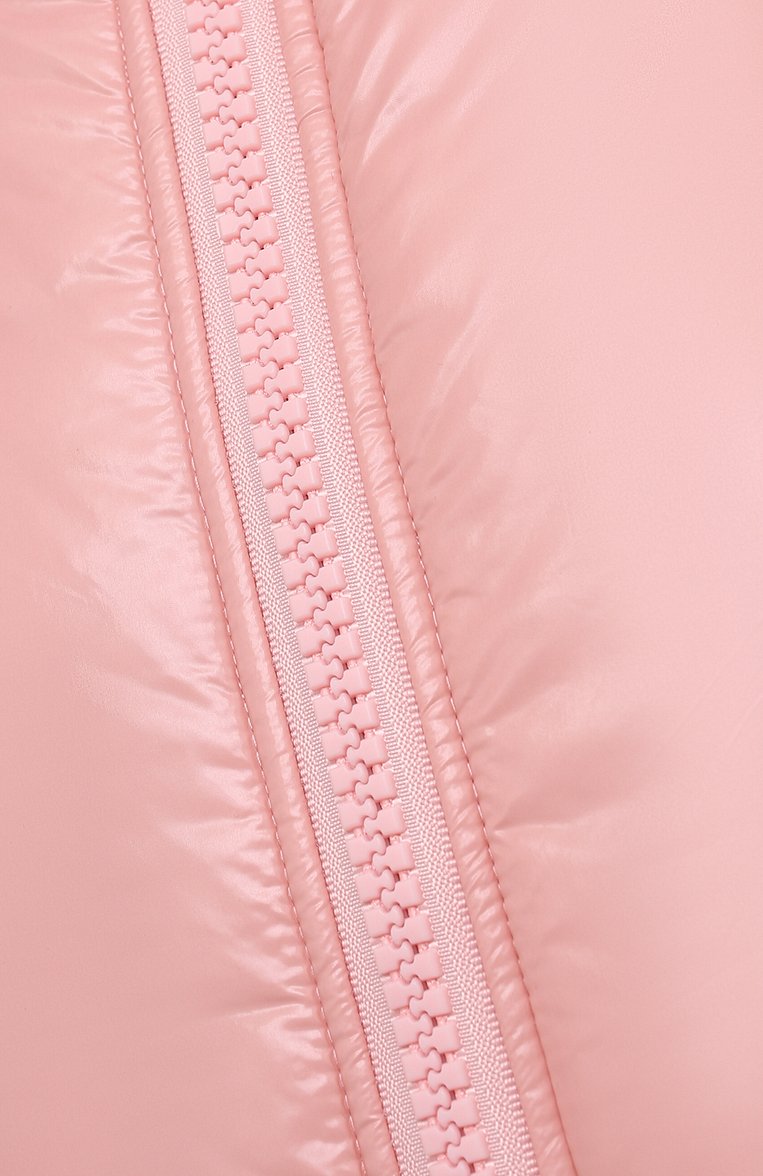 Женский пуховик ACNE STUDIOS розового цвета, арт. C90066/W | Фото 5 (Материал подклада: Синтетический материал; Материал внешний: Синтетический материал; Стили: Кэжуэл; Женское Кросс-КТ: Пуховик-куртка; Рукава: Длинные; Длина (верхняя одежда): Короткие; Кросс-КТ: Пуховик)