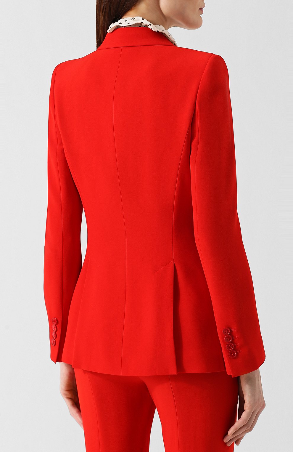 Жакет ALEXANDER MCQUEEN красного цвета по цене 179500 руб., арт. 358166/QLE40, фото 4 Жакет ALEXANDER MCQUEEN, арт. 358166/QLE40, фото 4