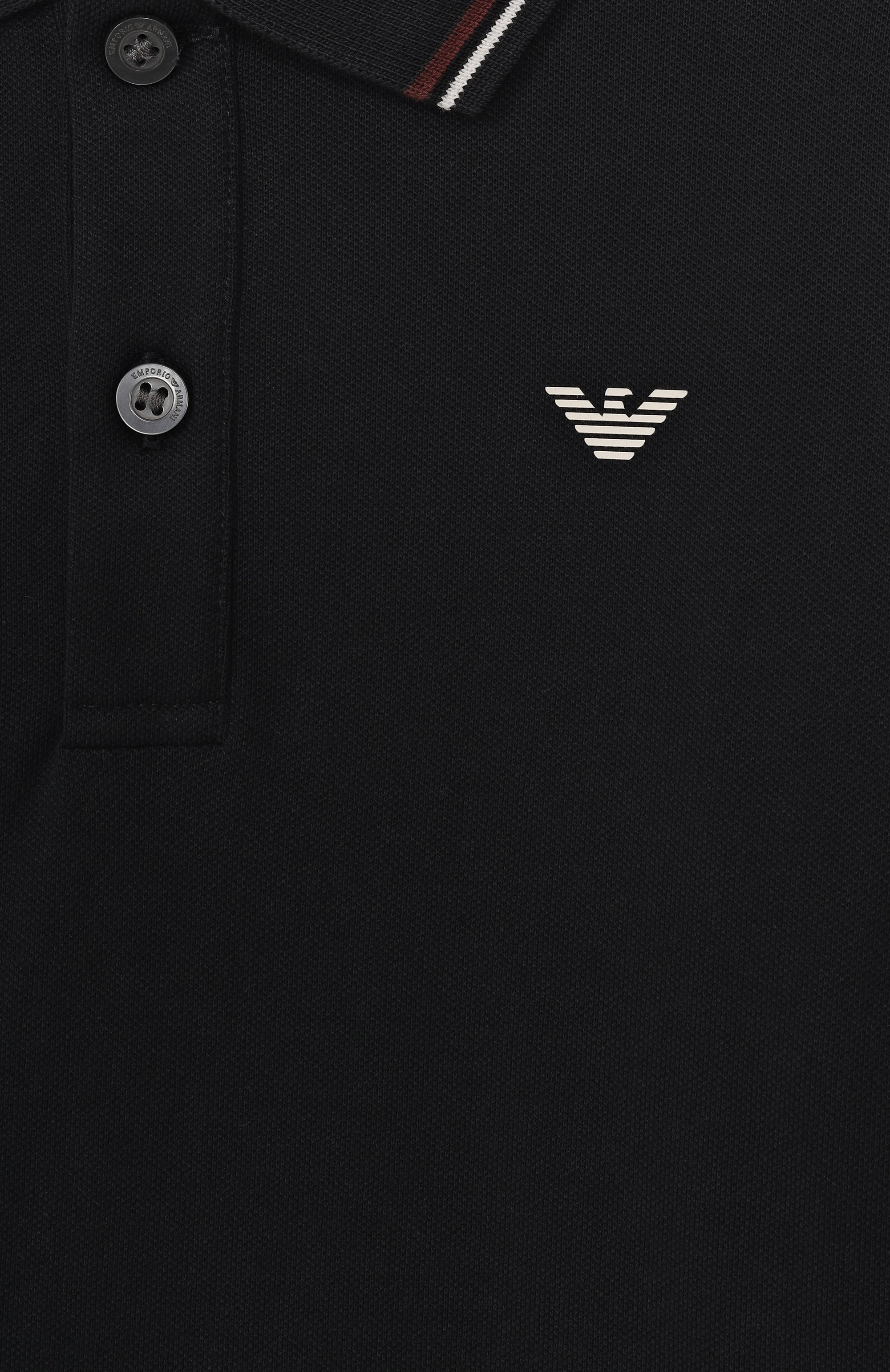 Хлопковое поло EMPORIO ARMANI, арт. 8N4FB5/1JPTZ, фото 3