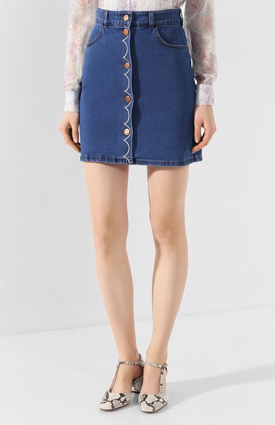 Джинсовая юбка SEE BY CHLOÉ, арт. CHS20SDJ03150, фото 3