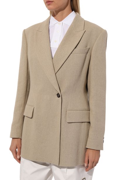 Жакет изо льна и хлопка BRUNELLO CUCINELLI, арт. MH5542729, фото 3