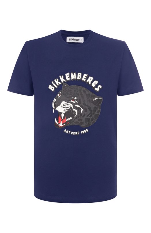 Хлопковая футболка Dirk Bikkembergs BMT1210 Синий BMT1210