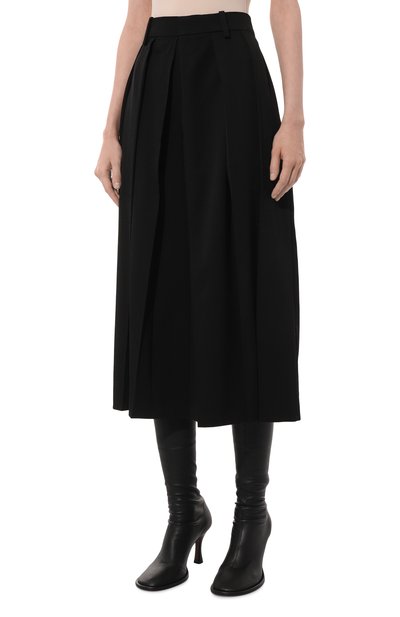 Шерстяные кюлоты GOOROO черного цвета по цене 84510 руб., арт. P015-3000-900-FW24/25, фото 3 Шерстяные кюлоты GOOROO, арт. P015-3000-900-FW24/25, фото 3