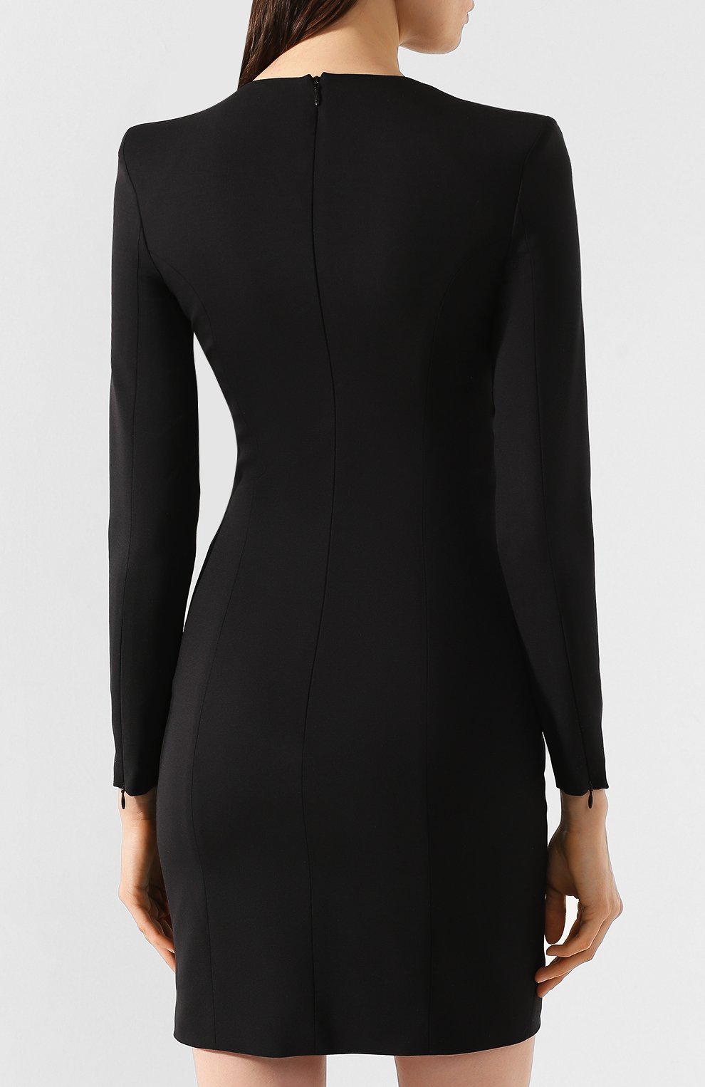 Шерстяное платье DSQUARED2 черного цвета по цене 95100 руб., арт. S75CV0224/S40320, фото 4 Шерстяное платье DSQUARED2, арт. S75CV0224/S40320, фото 4