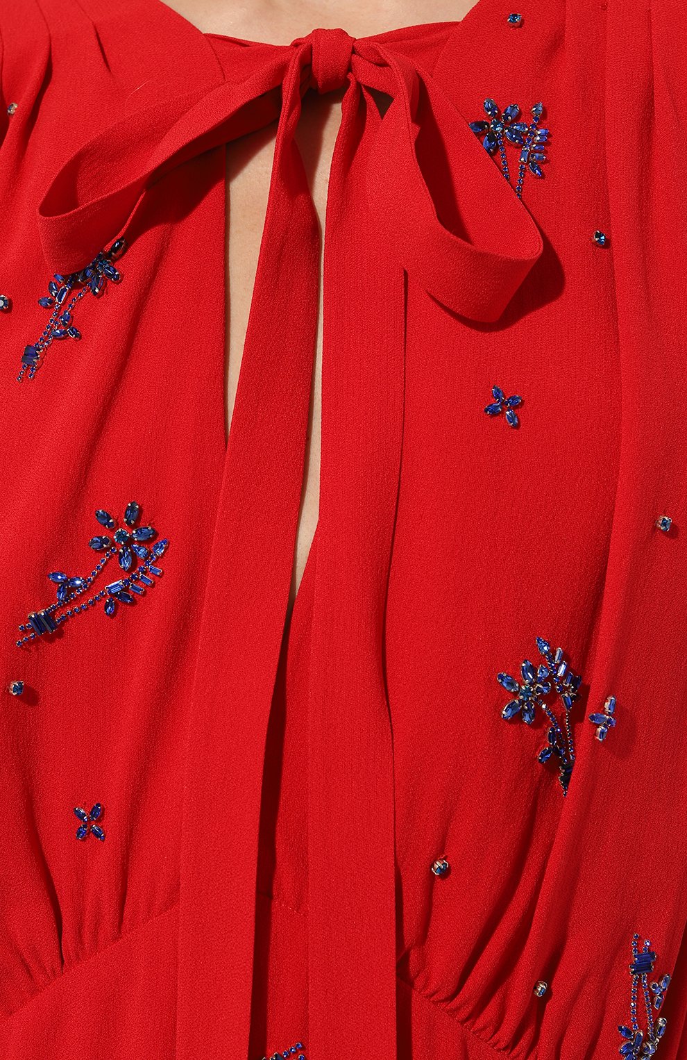 Платье с отделкой стразами PRADA, арт. P36U7R-1R14-F0Y38-182, фото 5