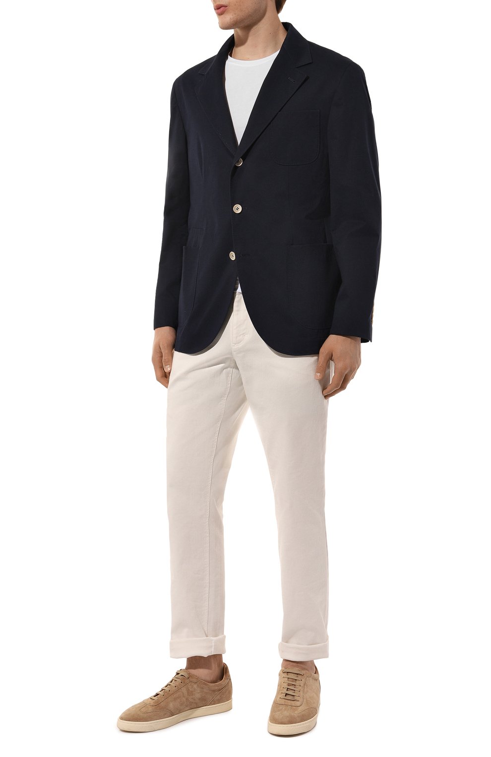 Хлопковый пиджак BRUNELLO CUCINELLI, арт. ML4727BND, фото 3