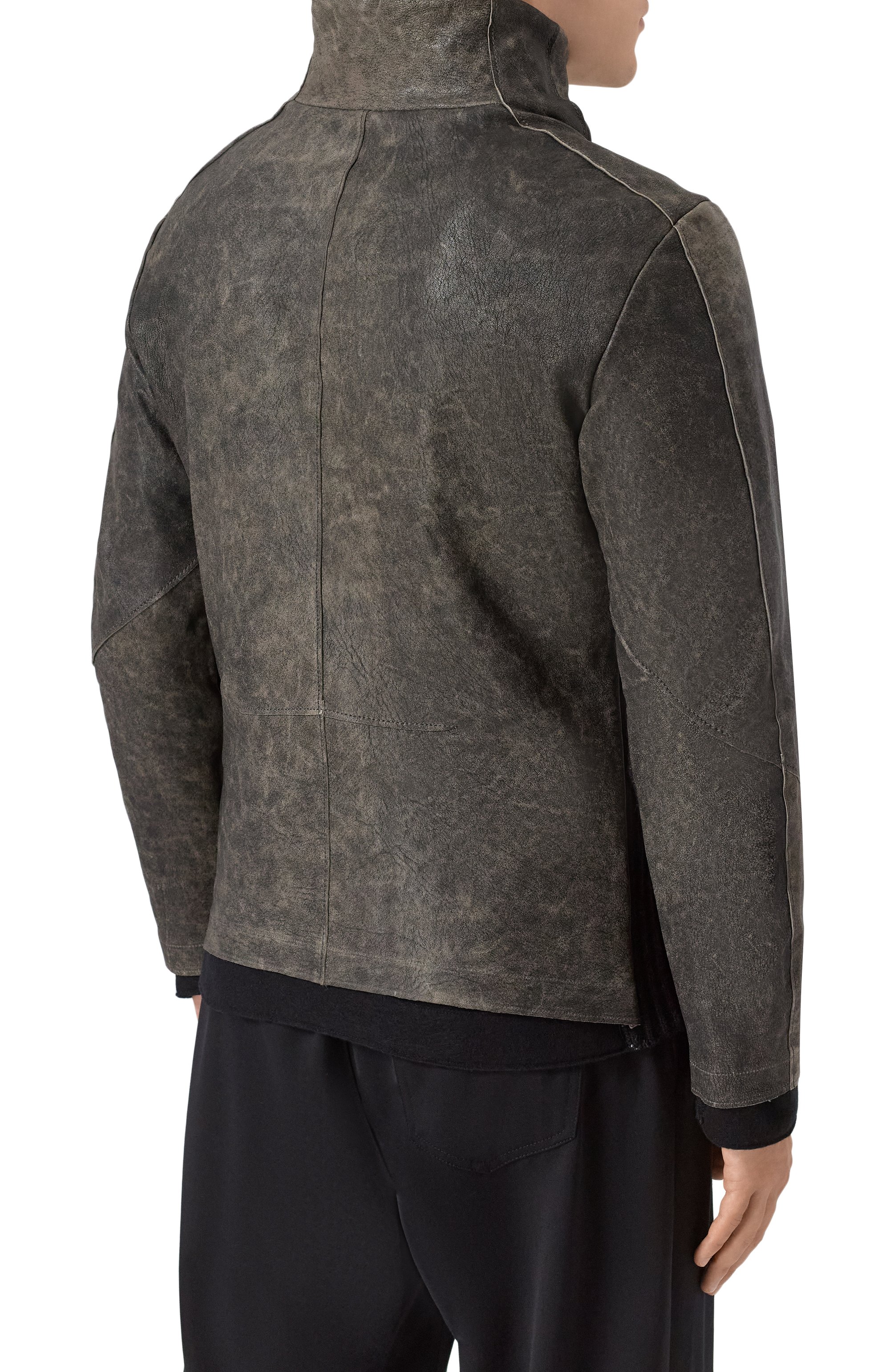 Кожаная куртка TRANSIT, арт. CFUTRBR270, фото 4