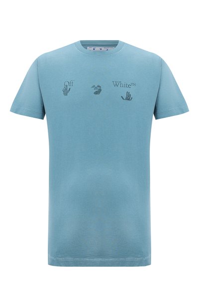 Хлопковая футболка OFF-WHITE, арт. 0MAA027F20FAB0014310, фото 1