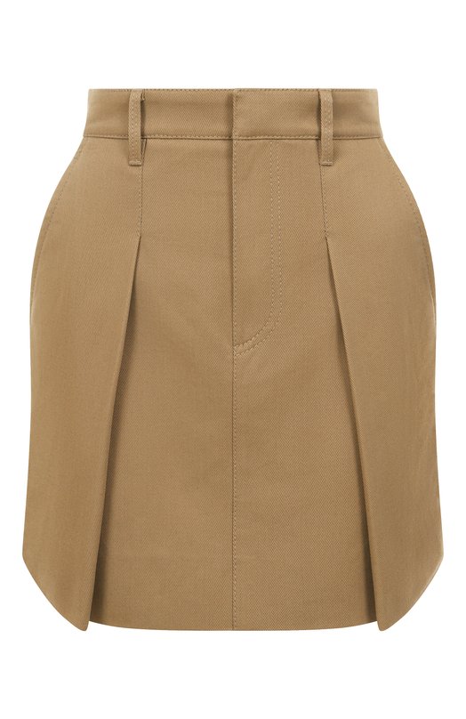 Хлопковая юбка Brunello Cucinelli MP141G3889 Бежевый MP141G3889