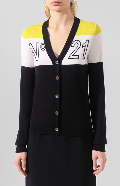 Кардиган из смеси шерсти и шелка N21, арт. 20E N2M0/A004/7011, фото 3