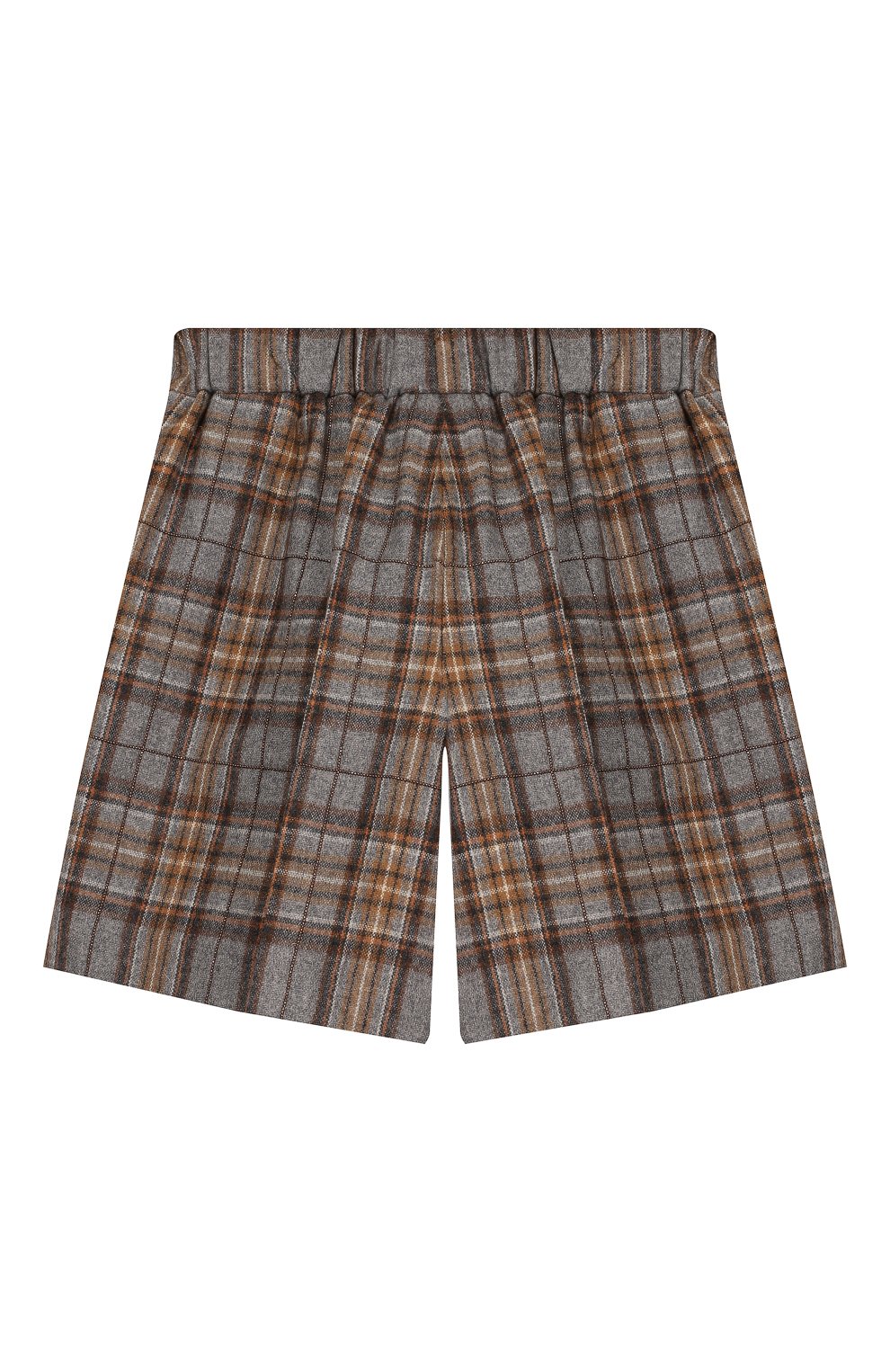 Шерстяные шорты BRUNELLO CUCINELLI голубого цвета по цене 63250 руб., арт. BB530P7158, фото 2 Шерстяные шорты BRUNELLO CUCINELLI, арт. BB530P7158, фото 2