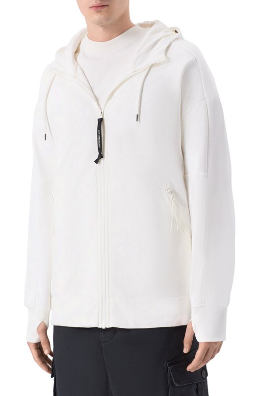 Хлопковая толстовка C.P. Company RCCMSS715A005086W Белый  RCCMSS715A005086W Фото 3