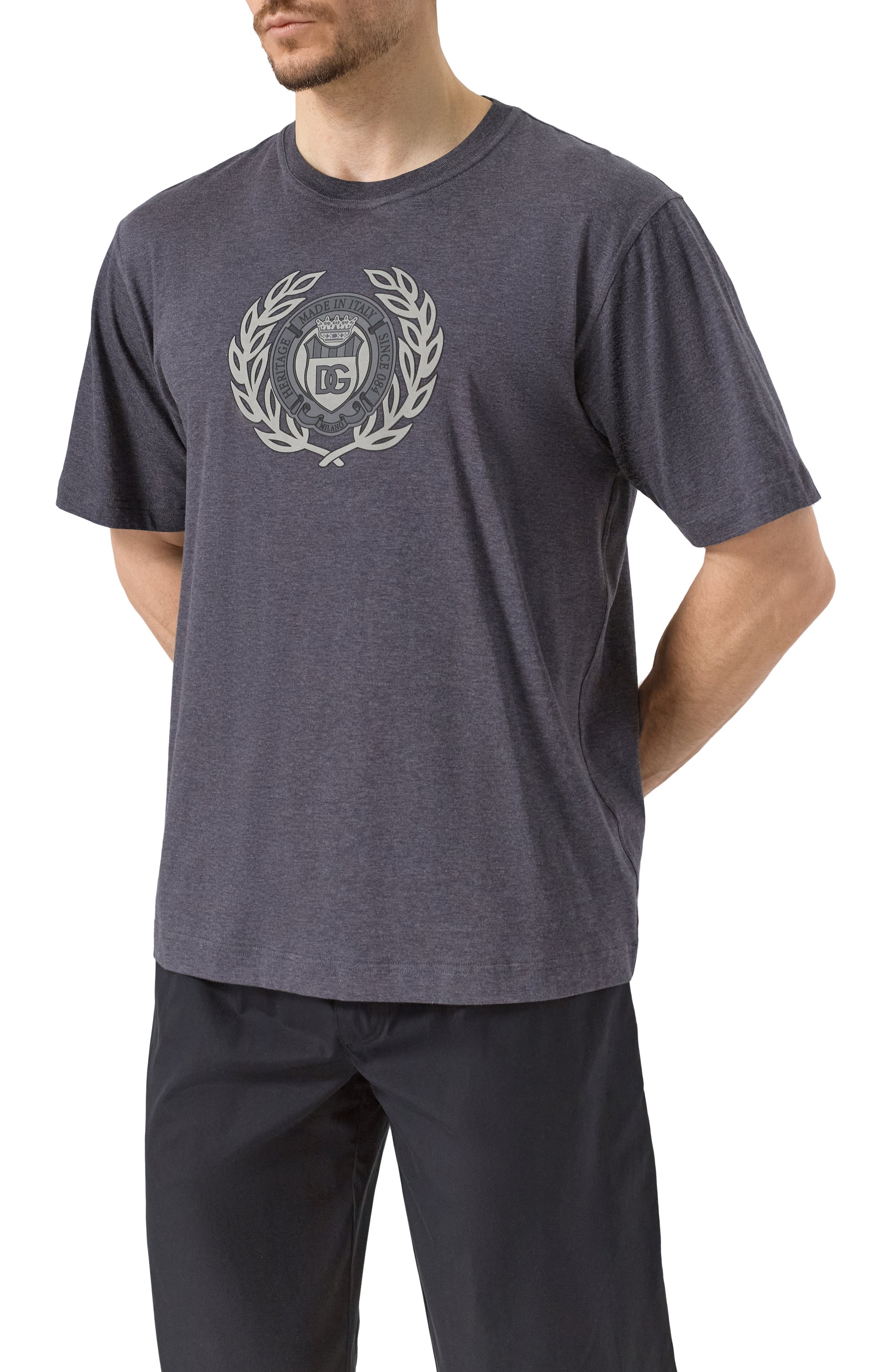 Хлопковая футболка DOLCE & GABBANA, арт. G8PN9T/G702D, фото 3