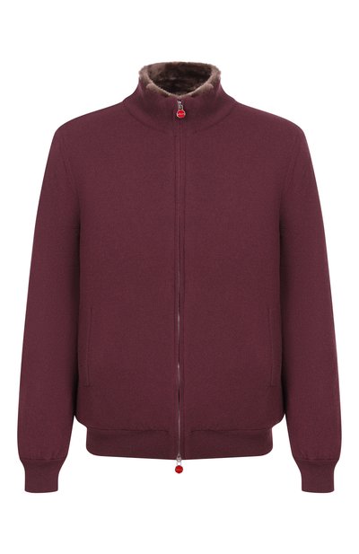Мужской кашемировый кардиган с меховой подкладкой KITON, арт. UMK1489K340