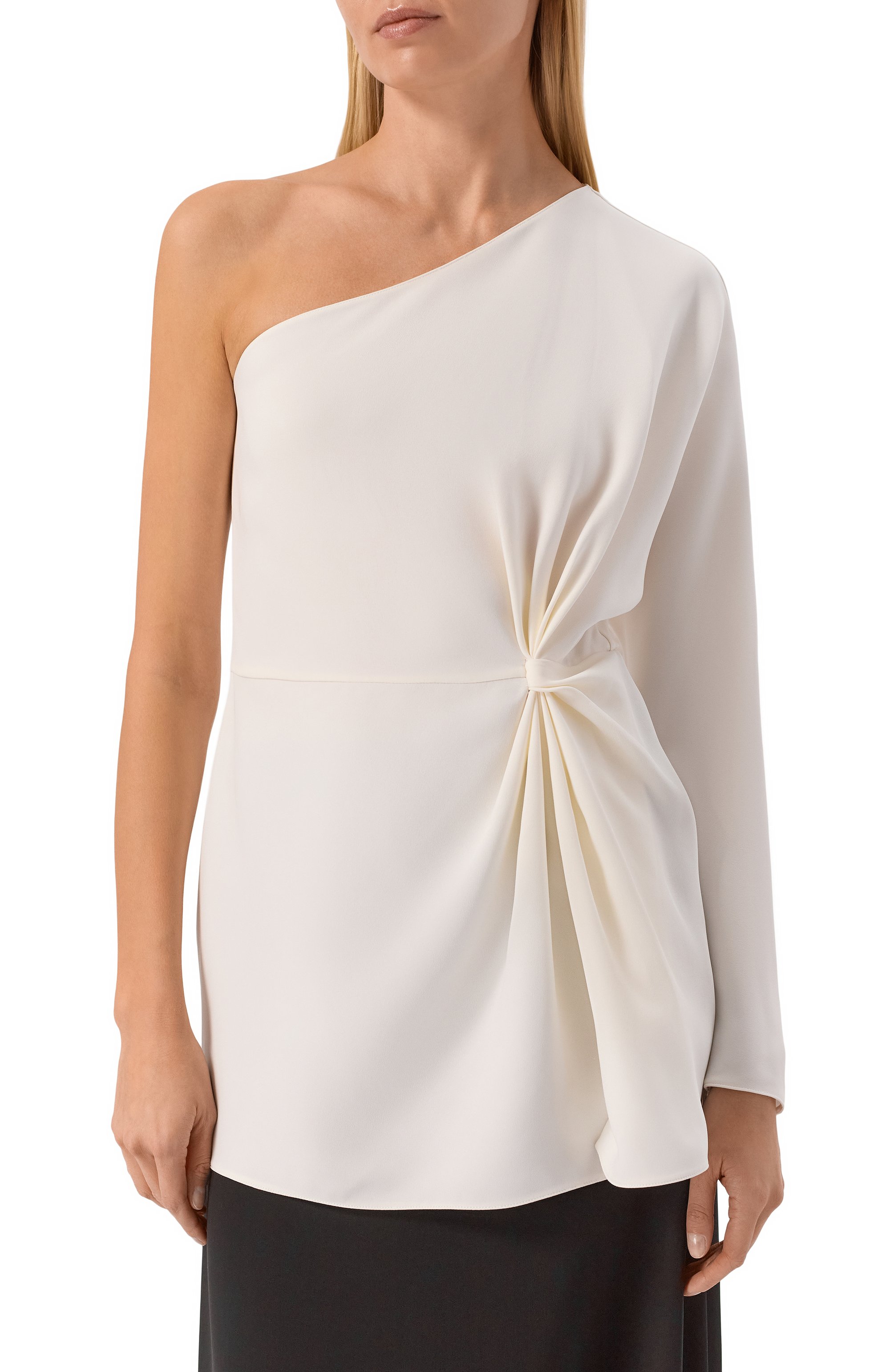 Шелковый топ VALENTINO белого цвета по цене 314000 руб., арт. 8B3AEBG5/1MM, фото 3 Шелковый топ VALENTINO, арт. 8B3AEBG5/1MM, фото 3