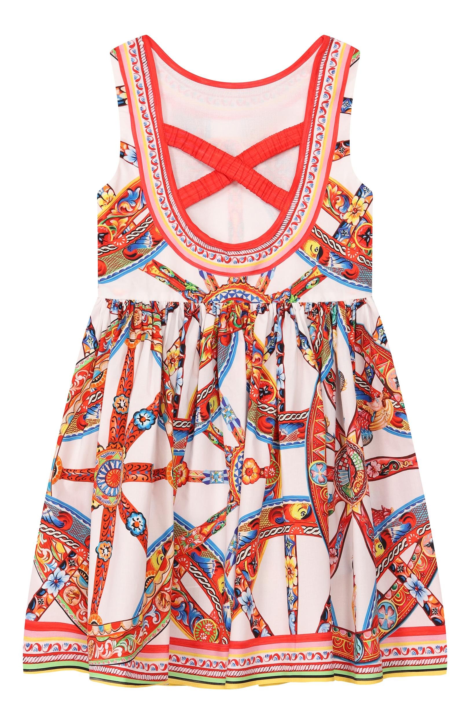 Хлопковое платье DOLCE & GABBANA, арт. L54DU1/FI504_001, фото 2