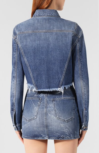 Джинсовая куртка GIVENCHY синего цвета по цене 79950 руб., арт. BW006Q50AL, фото 4 Джинсовая куртка GIVENCHY, арт. BW006Q50AL, фото 4
