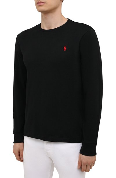 Хлопковый лонгслив POLO RALPH LAUREN, арт. 710671468, фото 3