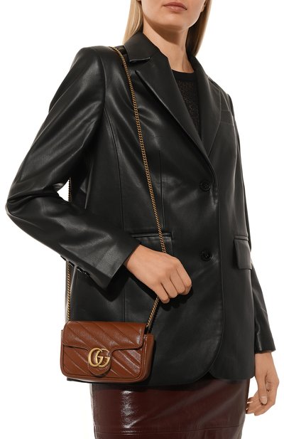 Сумка gg marmont super mini GUCCI, арт. 476433 0OLFT, фото 2