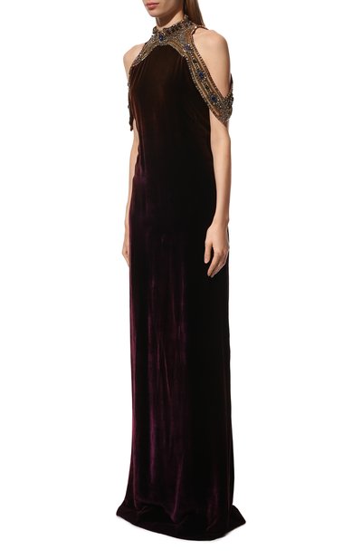 Платье из вискозы и шелка RALPH LAUREN, арт. 290736361, фото 3