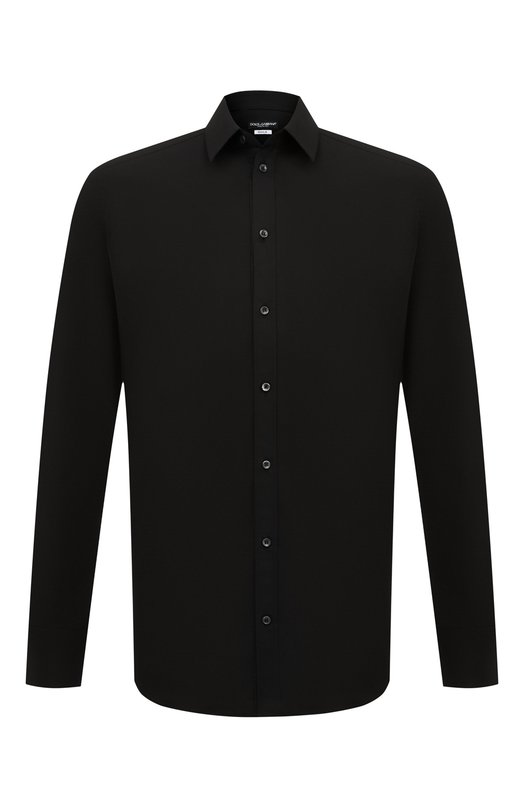 Хлопковая сорочка Dolce & Gabbana G5EJ0T/FUEEE Чёрный G5EJ0T/FUEEE