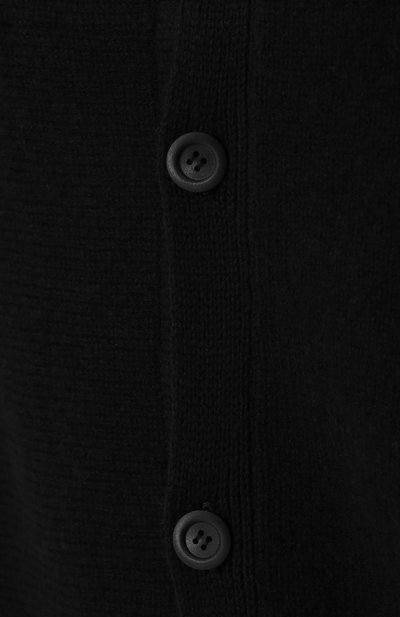 Шерстяной кардиган YOHJI YAMAMOTO черного цвета по цене 63850 руб., арт. YQ-K80-146, фото 5 Шерстяной кардиган YOHJI YAMAMOTO, арт. YQ-K80-146, фото 5