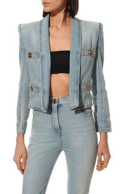 Джинсовый жакет BALMAIN, арт. XF1SK230/DB53, фото 3