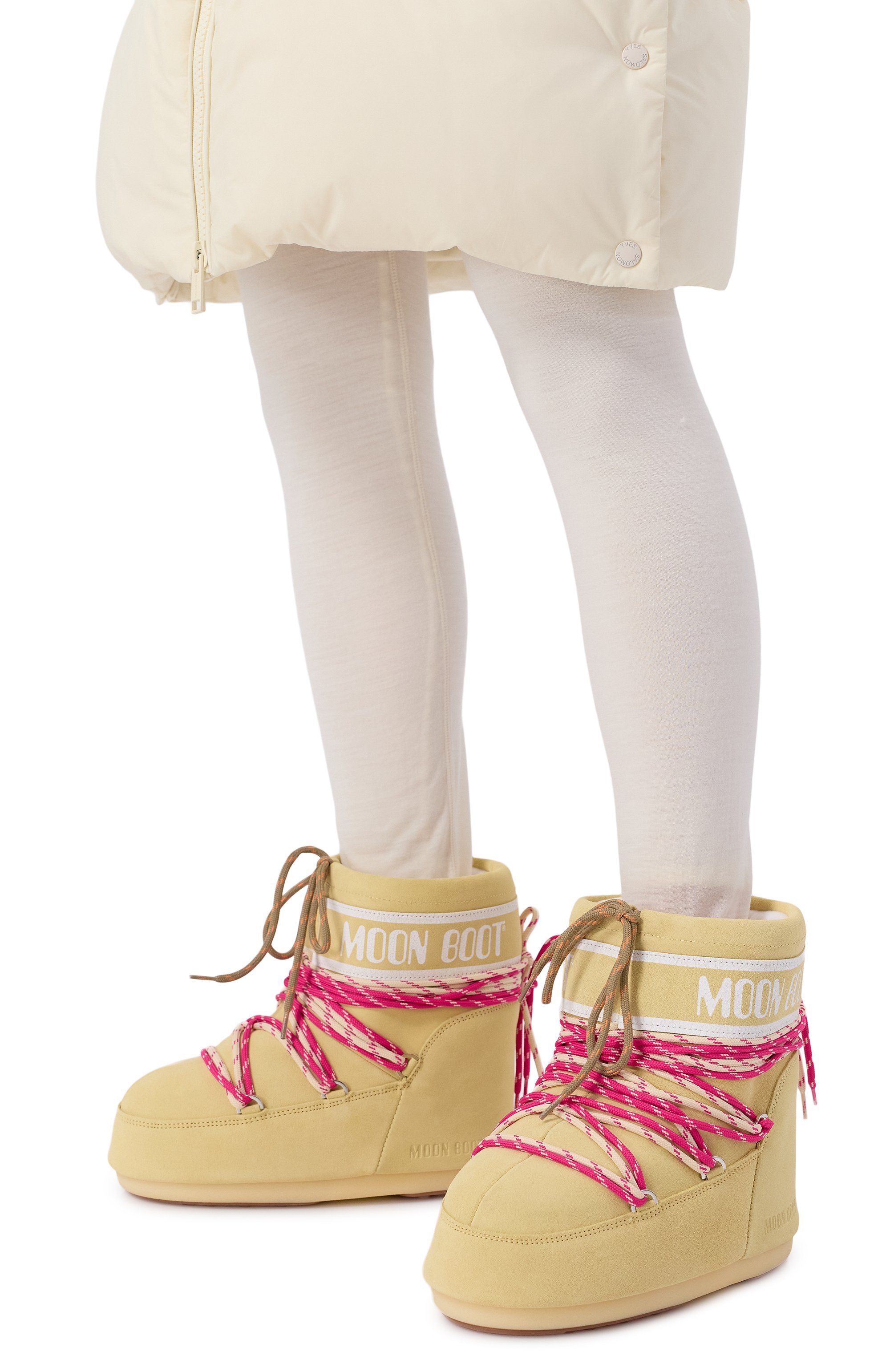 Замшевые полусапоги icon low MOON BOOT желтого цвета по цене 36300 руб., арт. 80D1409670, фото 2 Замшевые полусапоги icon low MOON BOOT, арт. 80D1409670, фото 2