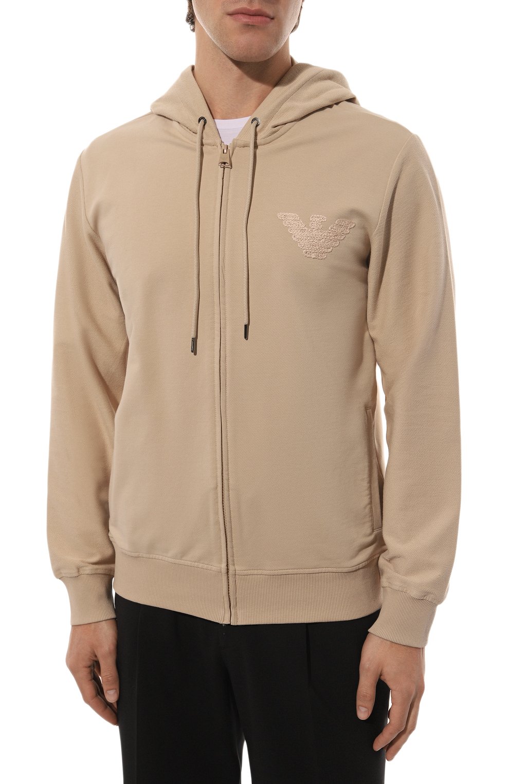 Хлопковая толстовка EMPORIO ARMANI, арт. 211858/3R484, фото 3