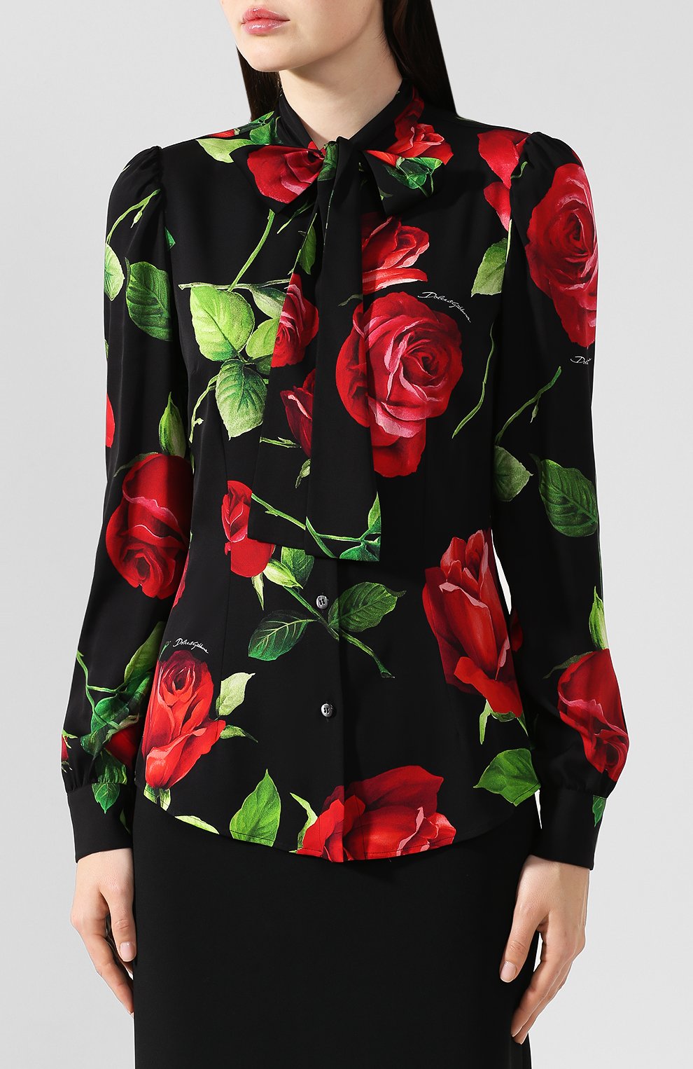 Шелковая блузка DOLCE & GABBANA, арт. F5J41T/FSAY1, фото 3