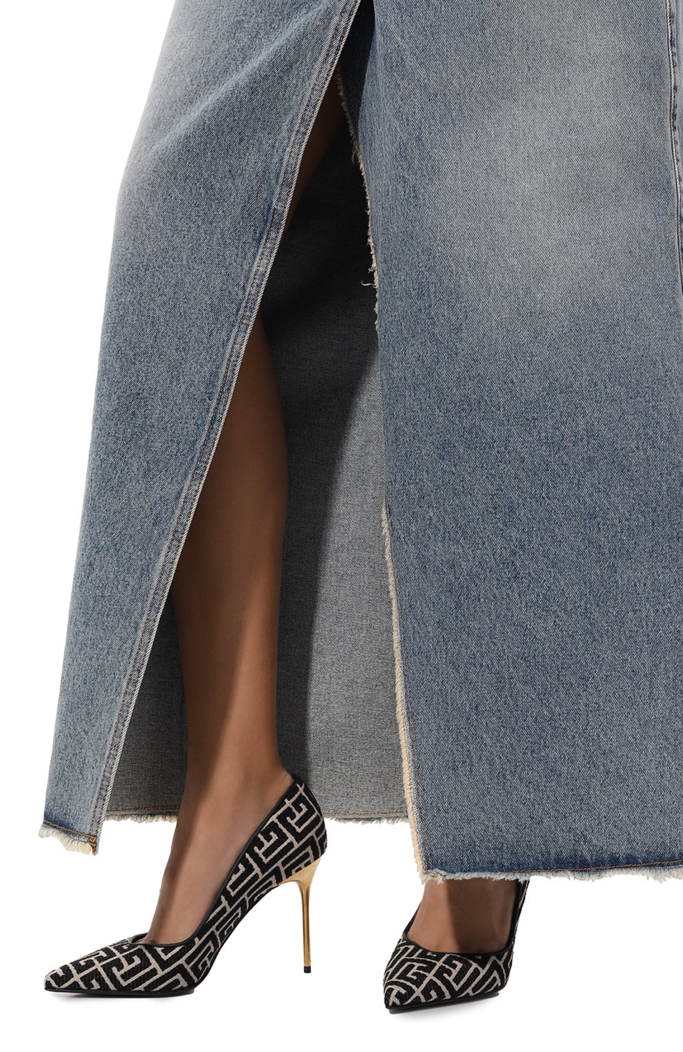 Текстильные туфли ruby BALMAIN, арт. AN1UA517TJMA, фото 3