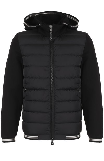 Хлопковая толстовка на молнии с пуховой вставкой MONCLER, арт. C2-091-84021-00-80967, фото 1
