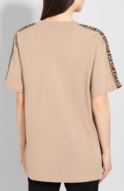 Хлопковая футболка FENDI, арт. FAF073 AB4E, фото 4