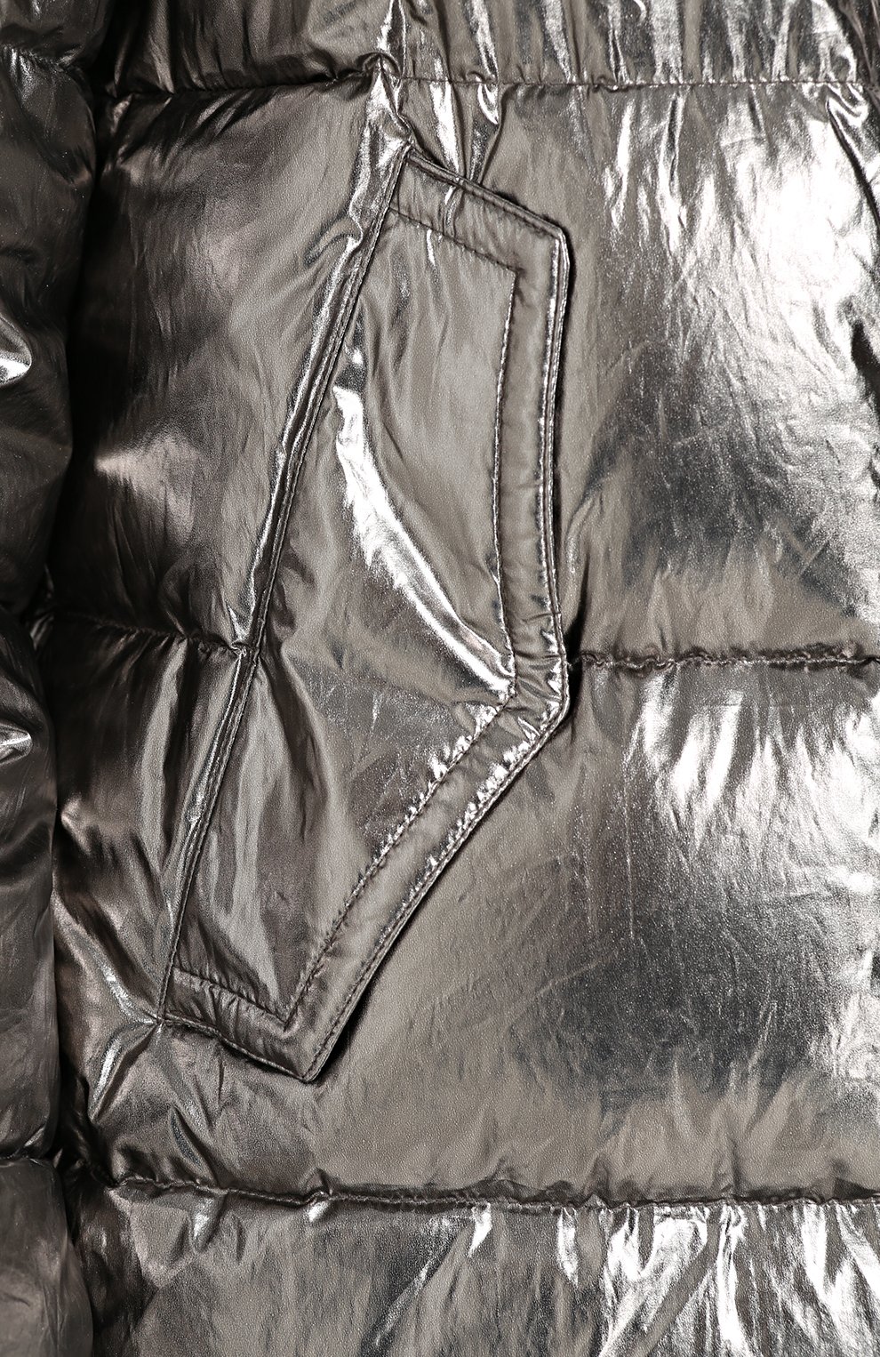 Стеганый пуховик с отделкой из меха лисы MONCLER, арт. C2-093-49973-25-549F8, фото 5