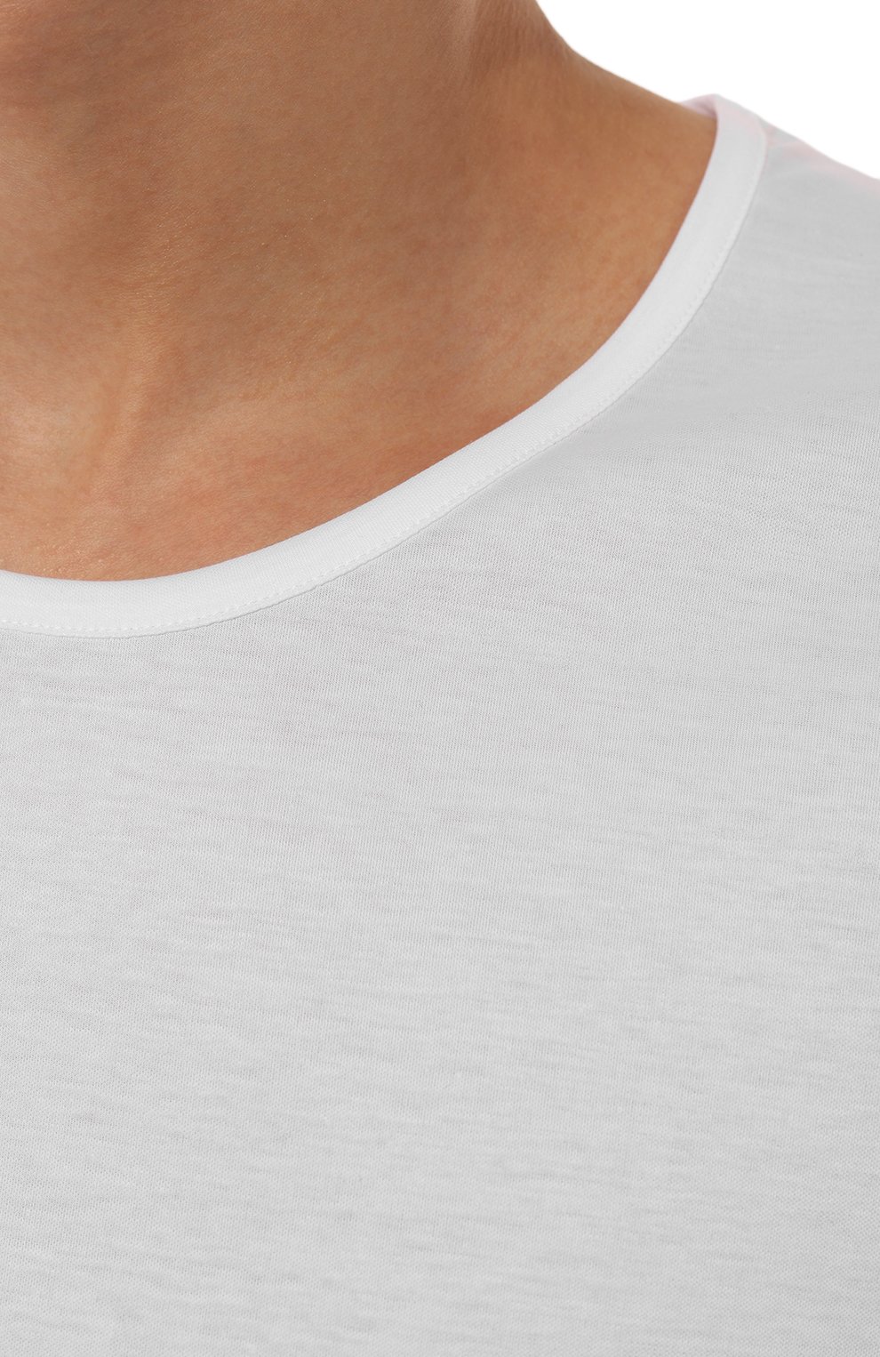 Хлопковая футболка ZIMMERLI белого цвета по цене 26100 руб., арт. 286-1441/XL, фото 5 Хлопковая футболка ZIMMERLI, арт. 286-1441/XL, фото 5