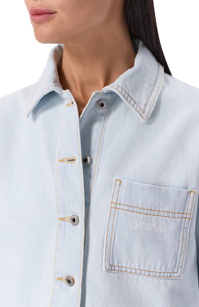 Джинсовая рубашка OFF-WHITE, арт. 0WYD013F25DEN002, фото 5