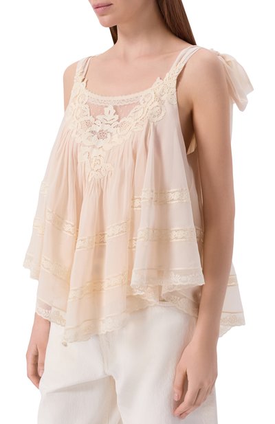 Топ из хлопка и шелка ZIMMERMANN, арт. 5582TRS261, фото 3