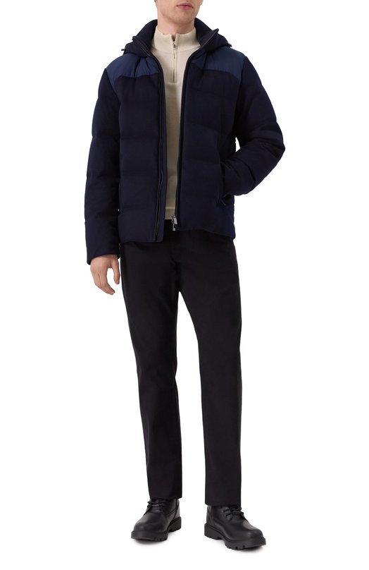 Кашемировый пуховик Paul&Shark 14312407 Синий  14312407 Фото 2