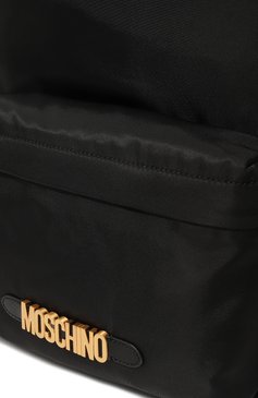 Женский рюкзак MOSCHINO черного цвета, арт. B7605/8202 | Фото 3 (Региональные ограничения белый список (Axapta Mercury): Не проставлено; Материал сплава: Проставлено; Нос: Не проставлено; Материал: Текстиль; Драгоценные камни: Проставлено; Стили: Кэжуэл; Размер: large)