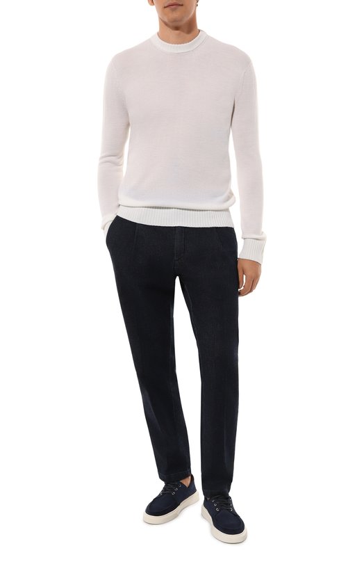 Шерстяной джемпер Il Borgo Cashmere Белый, фото 2