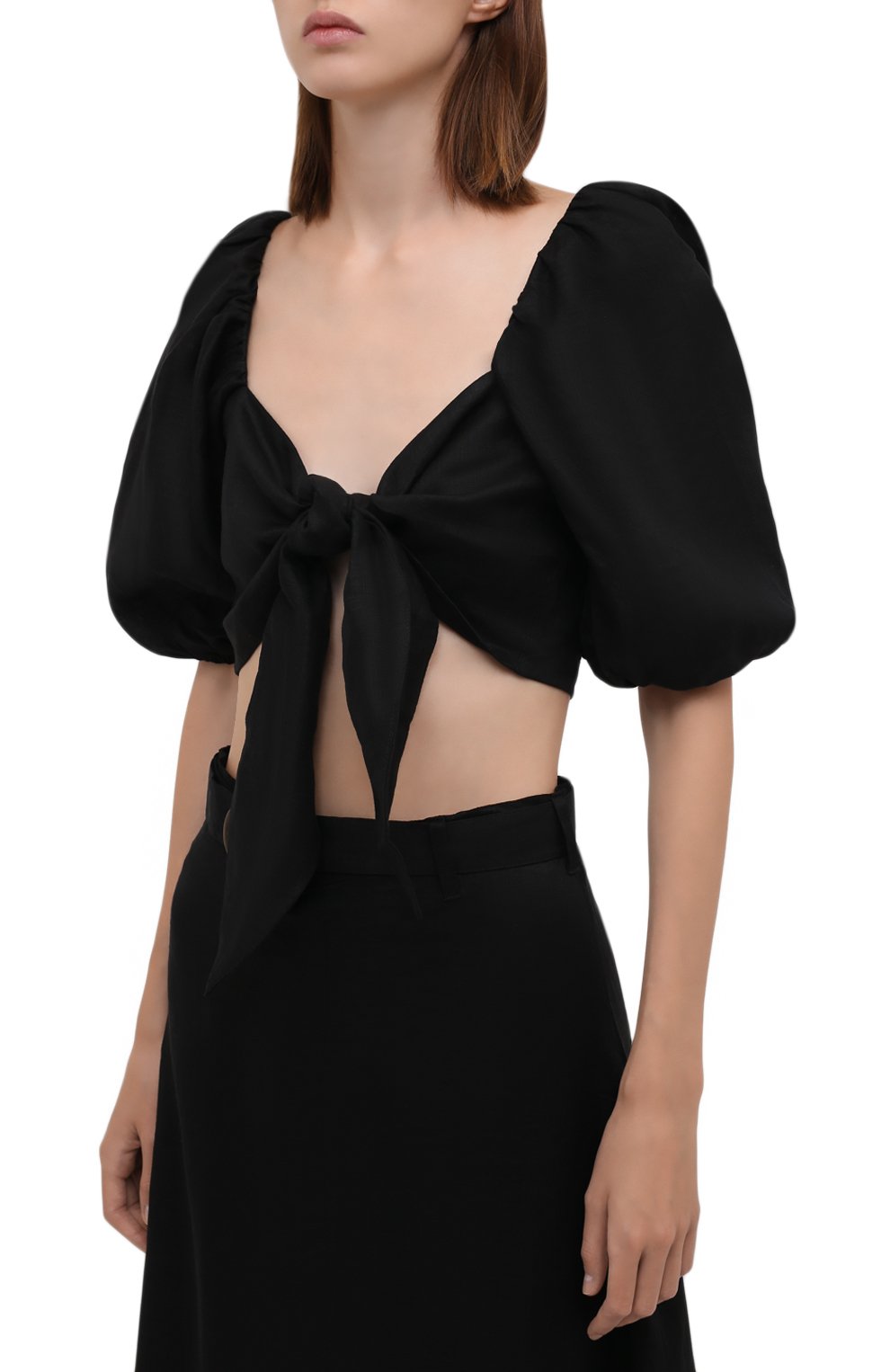 Льняной топ FAITHFULL THE BRAND, арт. FF1670-BLK, фото 3