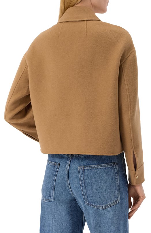 Куртка из шерсти и кашемира Max Mara Studio MADIS0N Бежевый  MADIS0N Фото 4